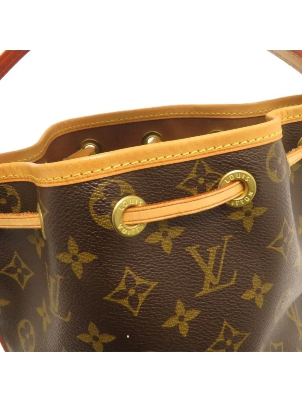 Louis Vuitton Mini Noe Monogram Handbag Canvas Brown